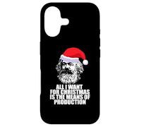 Tout CE Que Je Veux pour NOËL Moyens DE Production Karl Marx Fun Meme Coque pour iPhone 17
