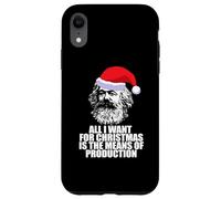 Tout CE Que Je Veux pour NOËL Moyens DE Production Karl Marx Fun Meme Coque pour iPhone XR