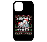 Tout ce Que Je Veux pour Noël Opossum Ugly Xmas Sweater Opossums Coque pour iPhone 12/12 Pro