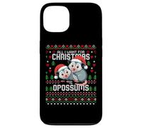 Tout ce Que Je Veux pour Noël Opossum Ugly Xmas Sweater Opossums Coque pour iPhone 13