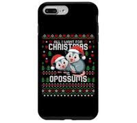 Tout ce Que Je Veux pour Noël Opossum Ugly Xmas Sweater Opossums Coque pour iPhone 7 Plus/8 Plus