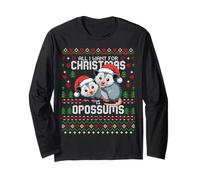 Tout ce Que Je Veux pour Noël Opossum Ugly Xmas Sweater Opossums Manche Longue