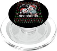 Tout ce Que Je Veux pour Noël Opossum Ugly Xmas Sweater Opossums PopSockets PopGrip pour MagSafe