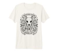 Tout ce Que Papa Veut, Papa obtient Wolf Skull Gothic T-Shirt Haut de Gamme