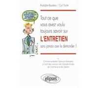 Tout Ce Que Vous Avez Toujours Voulu Savoir Sur L'entretien Sans Jamais Oser Le Demander ! Ou Comment Préparer L'épreuve D'entretien À L'oral Des Concours D'entrée Aux Grandes Écoles De...