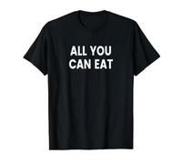 Tout ce Que Vous Pouvez Manger T-Shirt Graphique avec Valeur, Homme, Noir, M