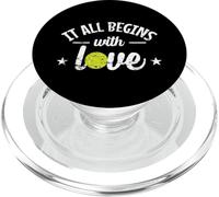 Tout commence avec l'amour du tennis PopSockets PopGrip pour MagSafe