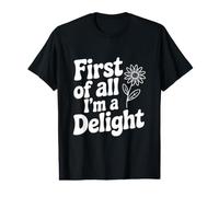 Tout d'abord, Je suis Une Amoureuse des Fleurs T-Shirt Graphique avec Valeur