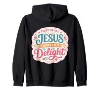 Tout d'abord, Jésus Pense Que Je suis Une Charmante chrétienne Sweat à Capuche