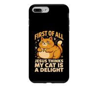 Tout d'abord, Jésus Pense Que Mon Chat est Un délice Coque pour iPhone 7 Plus/8 Plus
