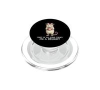 Tout d'abord, Jesus Thinks I'm a Delight Opossum Coffee Meme PopSockets PopGrip pour MagSafe