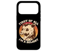 Tout d'abord, Le graphisme Amusant d'un Possum Hurlant de I'm a Delight Coque pour iPhone 17 Pro Max