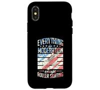 Tout dans la modération sauf Le Patin à roulettes Coque pour iPhone X/XS