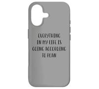 Tout dans ma Vie va Selon Le Plan White Lie Coque pour iPhone 17