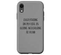 Tout dans ma Vie va Selon Le Plan White Lie Coque pour iPhone XR