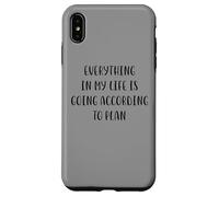 Tout dans ma Vie va Selon Le Plan White Lie Coque pour iPhone XS Max