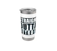 Tout droit sorti de Detroit Vintage Distressed City Gobelet isotherme en acier inoxydable double paroi