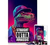 Tout Droit sorti de Jurassic Park, Puzzle de 1000 pièces pour Adolescents, Jeu cognitif, Plaisir Lent, Bords de qualité supérieure, Cadeau du Père Noël 50x75cm
