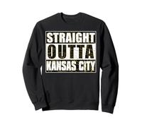 Tout Droit sorti de Kansas City Vintage Distressed City Sweatshirt
