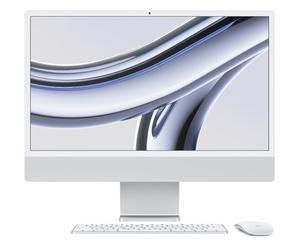 Tout en 1 / All in one iMac 24 Argent 256 Go - M3/GPU10"