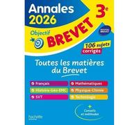 Tout-en-un 3e Annales brevet. Nouveau brevet - 106 sujets corrigés, Edition 2026