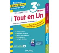 Tout en Un 3e - Leçons, méthodes et exercices - Nouveau Cahier du jour Cahier du soir Toutes les matières pour réussir son année - Philippe Lehu - Magnard - broché - Scolaire / Universitaire