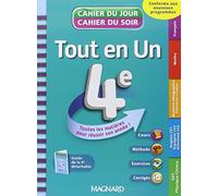 Tout en un 4e - Cahier du jour / Cahier du soir
