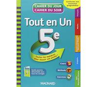 Tout en un 5e - Cahier du jour / Cahier du soir