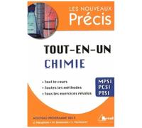 Précis tout en un chimie MPSI PCSI PTSI – Cours, méthodes et exercices résolus – Bréal