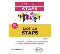 Tout-en-un STAPS - Licence STAPS - Youcef Al Anbagi - Ellipses - broché - Scolaire / Universitaire