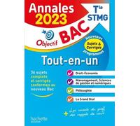 Annales Objectif BAC 2023 – Bac STMG Tout-en-un – Édition 2023 – Hachette Pratique