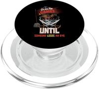 Tout est amusant et jeux jusqu'à ce que quelqu'un perde un œil amusant pirate PopSockets PopGrip pour MagSafe