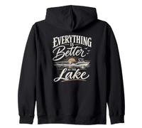 Tout est Meilleur au Lake Boat Lake Life Boating Gear Sweat à Capuche