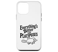 Tout est Mieux avec Les ornithorynques Mignons Amoureux des Animaux Coque pour iPhone 12 Mini