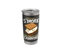 Tout est plus amusant autour du feu de camp pour les amoureux des mores Gobelet isotherme en acier inoxydable double paroi