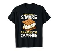 Tout est Plus Amusant Autour du feu de Camp pour Les Amoureux des Mores T-Shirt Graphique avec Valeur