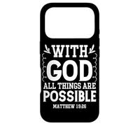 Tout est Possible avec Dieu - Matthieu 19:26 Coque pour iPhone 17 Pro