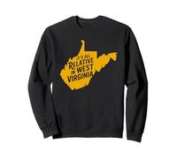 Tout est Relatif en Virginie-Occidentale Funny WV Mountain Love Sweatshirt