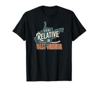 Tout est Relatif en Virginie-Occidentale Funny WV Mountain Love T-Shirt