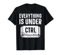 Tout est sous la Technologie d'information Ctrl T-Shirt Graphique avec Valeur, Homme, Noir, L