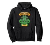 Tout est trop compliqué Crocodile Grincheux Cartoon Sweat à Capuche