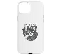 Tout est Un Disque de Jazz et Un Saxophone Coque pour iPhone 15 Plus