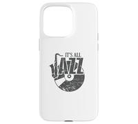 Tout est Un Disque de Jazz et Un Saxophone Coque pour iPhone 15 Pro Max