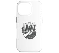Tout est Un Disque de Jazz et Un Saxophone Coque pour iPhone 16 Pro