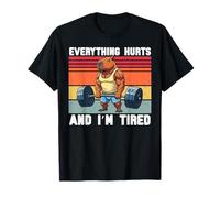 Tout Fait Mal et J'Ai Faim, Amateur de Sport rétro Capybara T-Shirt
