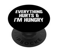 Tout Fait Mal et J'Ai Faim Salle d'entraînement Amusante PopSockets PopGrip Adhésif