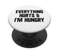 Tout Fait Mal et J'Ai Faim Salle d'entraînement Amusante PopSockets PopGrip Adhésif