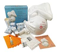 Tout inclus | Kit de moulage de ventre de bébé avec lissage et finition | Cadeaux 1A pour les futures mamans | Kit d'empreintes de plâtre 3D pour ventre de bébé | Kit d'empreintes de plâtre 1A