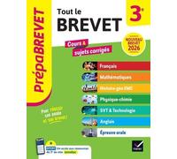Prépabrevet - Tout le nouveau brevet 2026 - 3e (toutes les matières): tout-en-un pour réussir sa 3e et son brevet