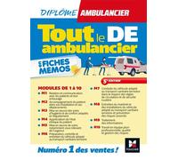 Tout le DE Ambulancier - DEA - Modules 1 à 10 en fiches mémos - Révision 5e éd Diplôme d'Etat Ambulancier - Jeremy Simon - Foucher - broché - Scolaire / Universitaire